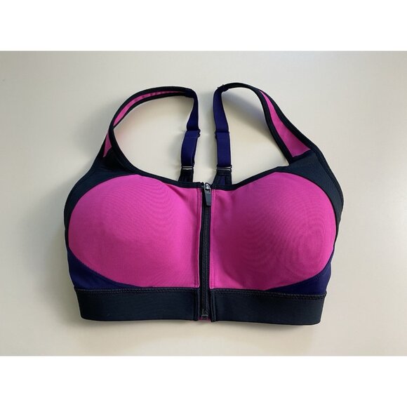c9 by Champion Sports Bra Womens Size S Molded Cup Power Shape Max Front Zip - Picture 3 of 9